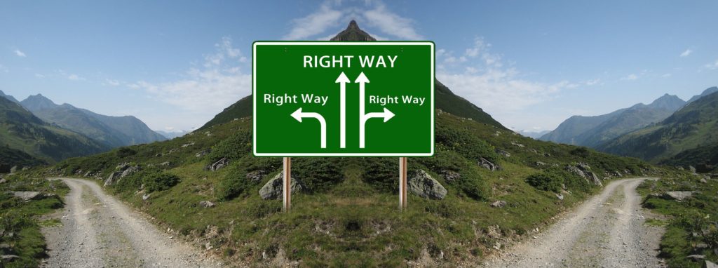 Right Way Road Sign